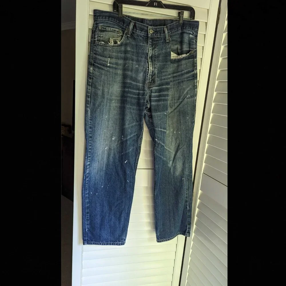 ๐HP๐ 3 Pair - Used Distressed Men's Work Jean Bundle - Picture 5 of 16